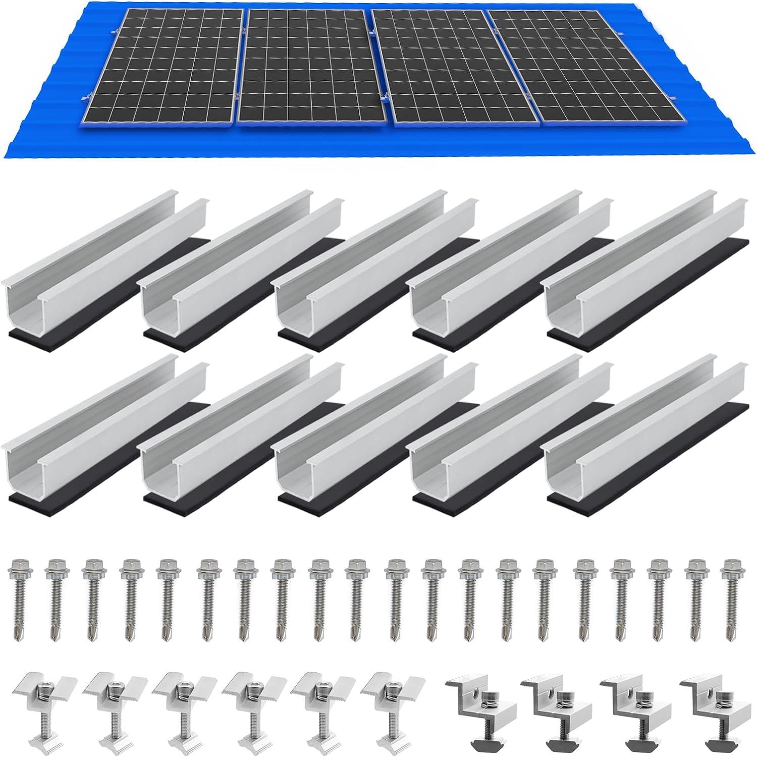 Solar Panel Mount Bracket Kit 4.72in mini rail set - CP-SETUNO