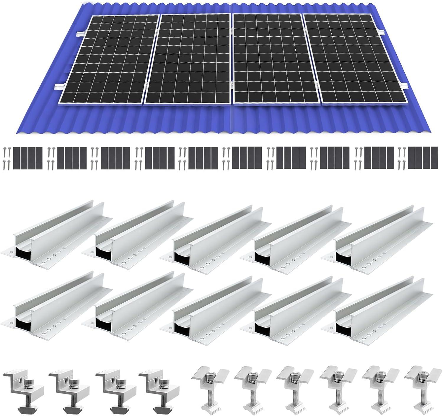 Solar Panel Mount Bracket Kit 11.81in trapezoidal rail set - CP-SETUNO