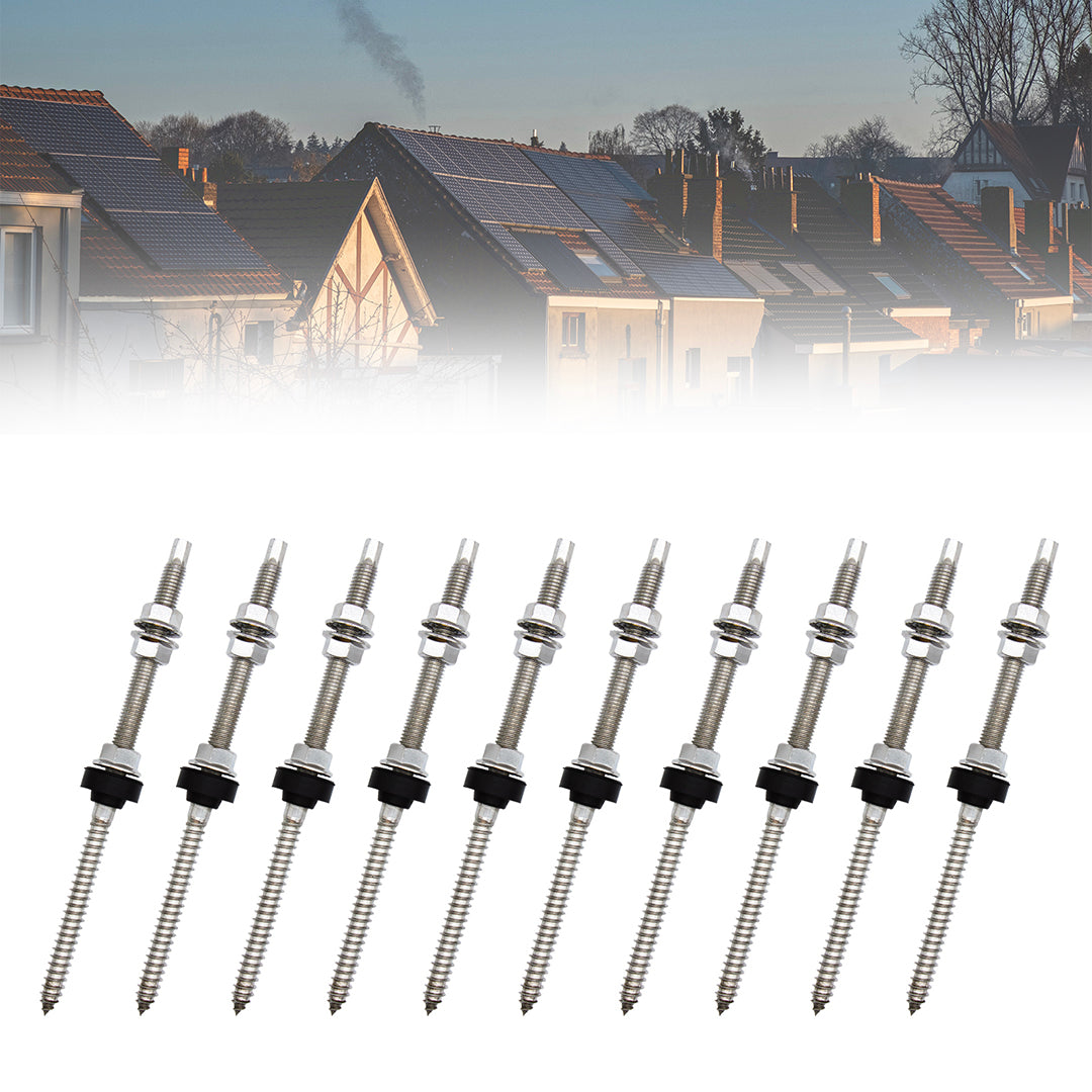 200mm SUS304 Stainless Steel Solar Hanger Bolts for Solar Panel Mount Kit