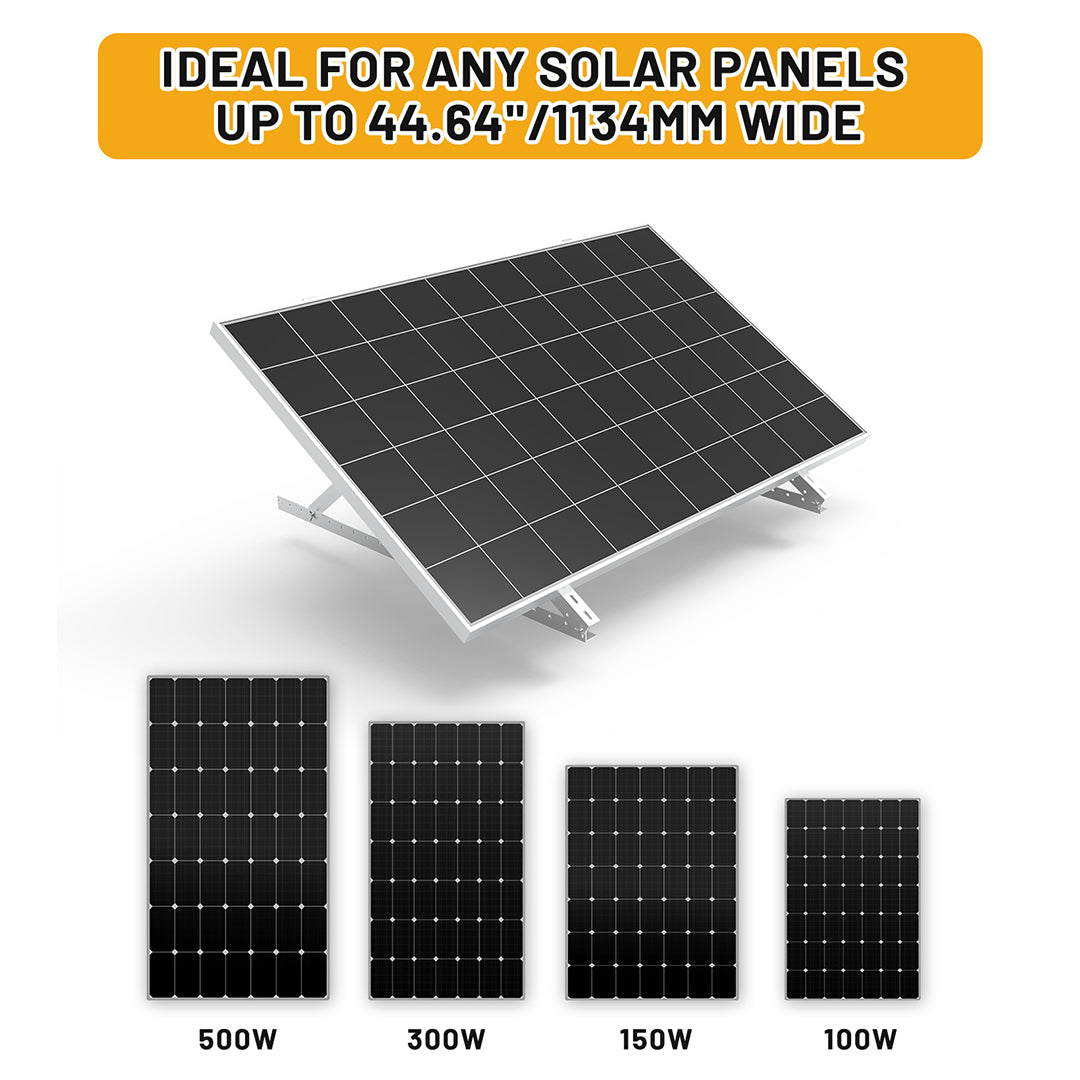 45in Adjustable Solar Panel Tilt Mount Brackets for Any Flat Surface