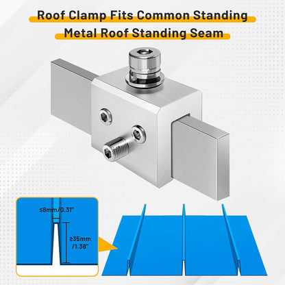 8 Units Metal Roof Clamps