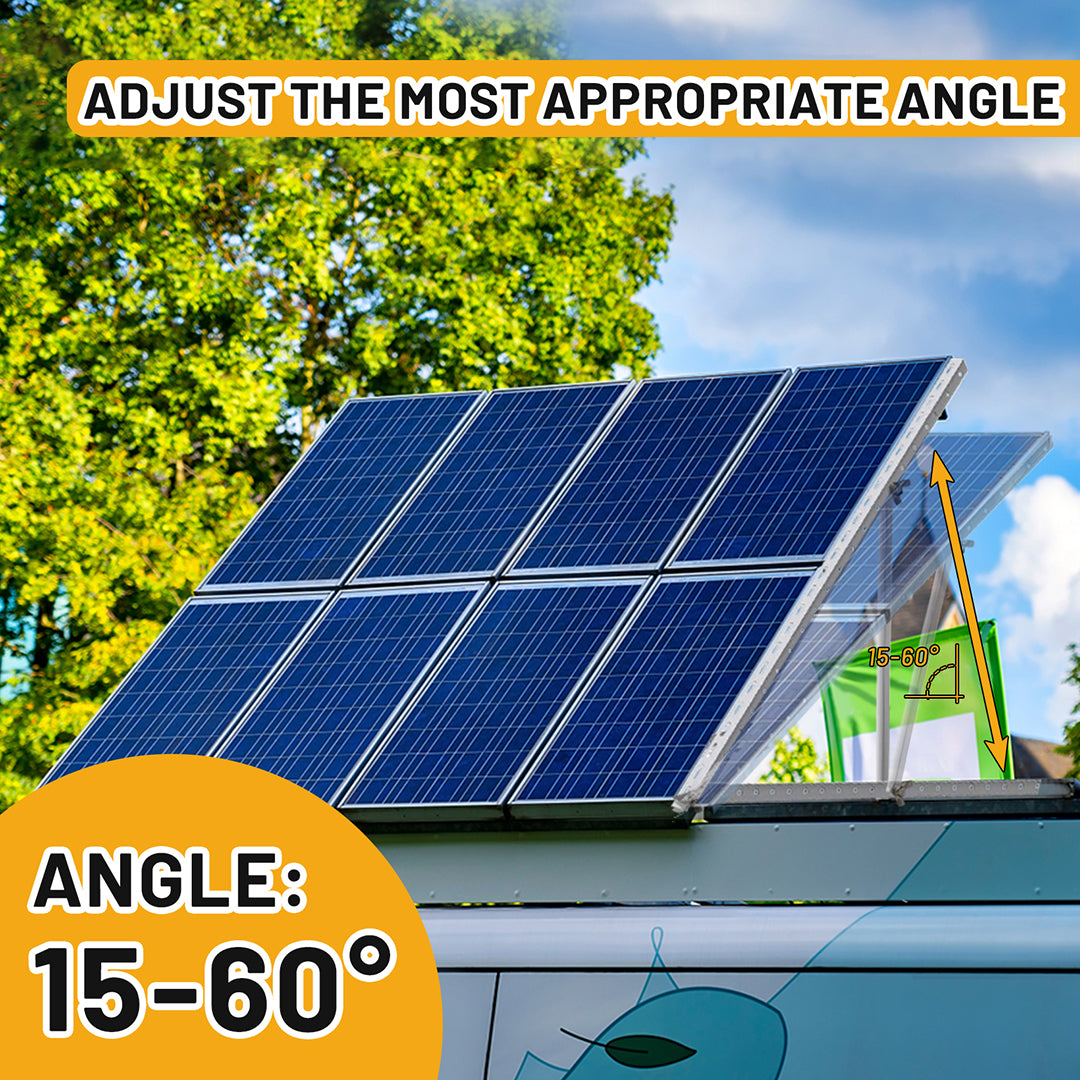 45in Adjustable Solar Panel Tilt Mount Brackets for Any Flat Surface