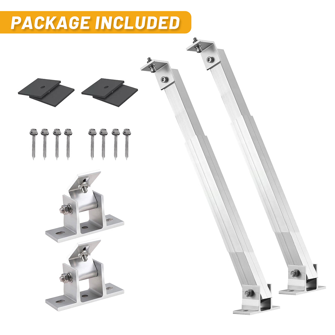 26in Adjustable Solar Panel Tilt Mount Brackets