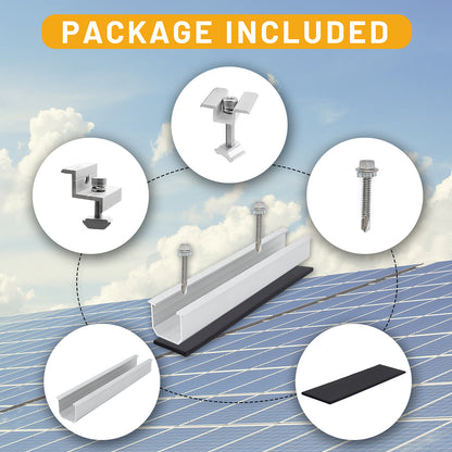 Solar Panel Mount Bracket Kit 4.72in mini rail set