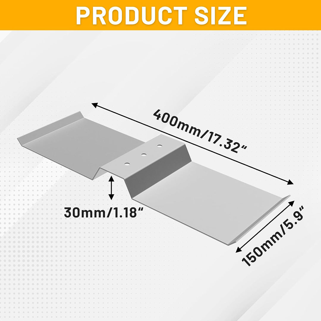 4 Pcs Aluminum Pallet, Shim Block, Ballast Plate, Support for Adjustable Solar Panel Tilt Mount Brackets