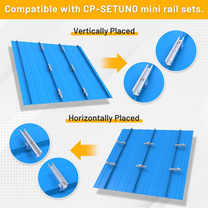 8 Units Metal Roof Clamps