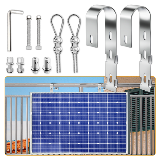 2PCS Solar Panel Hook Stainless Steel  for Balcony, Post and Rail Fence